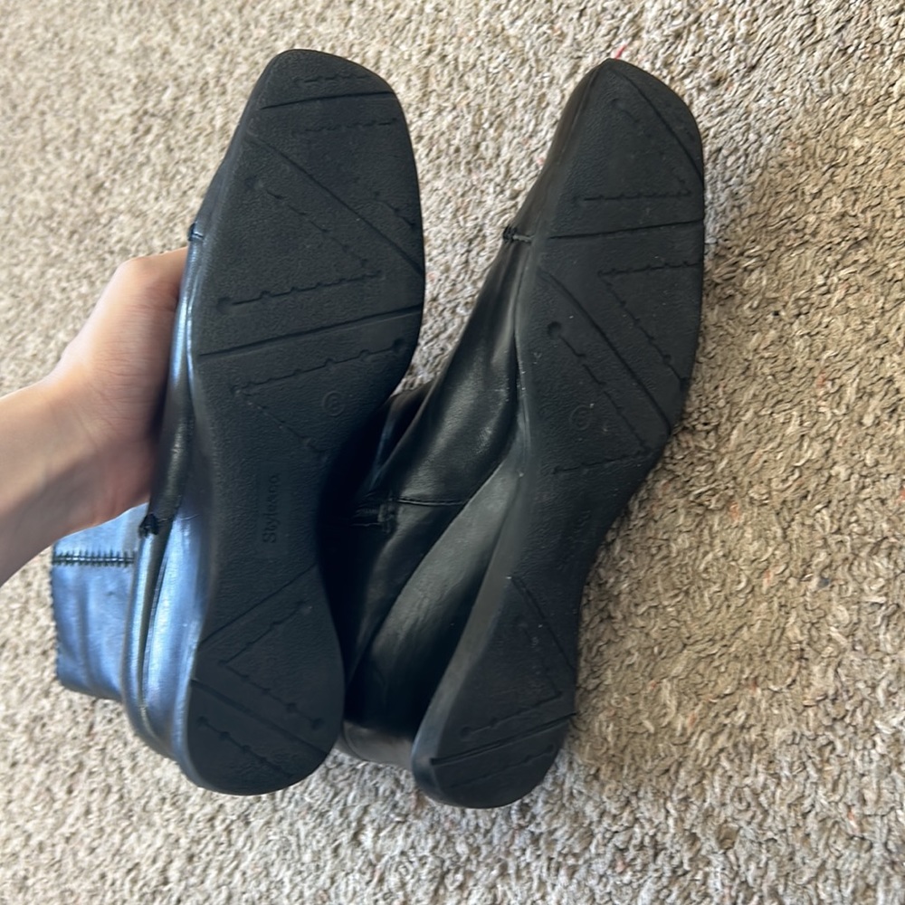 Patchwork Black Boots - image 7